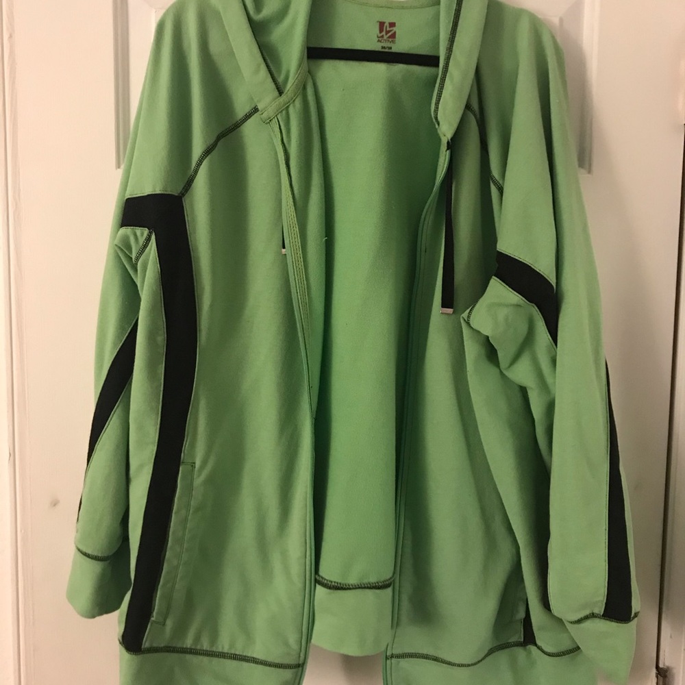 Neon green jacket
